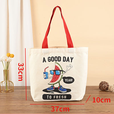 Custom Logo Color Size Recycled Fabrics Mini Canvas Cotton Tote Bag for Women Kids