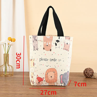 Custom Logo Color Size Recycled Fabrics Mini Canvas Cotton Tote Bag for Women Kids