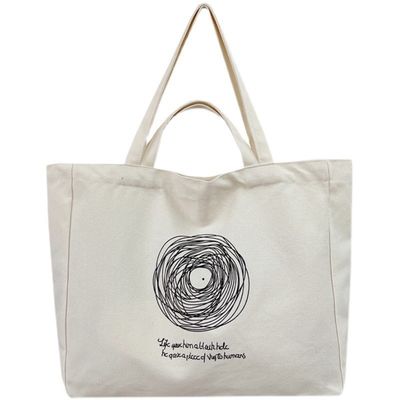 Customized Logo Printed Canvas Cotton Tote Bags for Fashionable Women OEM/ODM Accepted