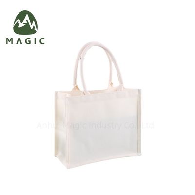 Outlet Blank Plain Custom Logo Print Canvas Cotton Tote Bags for Daily School Life