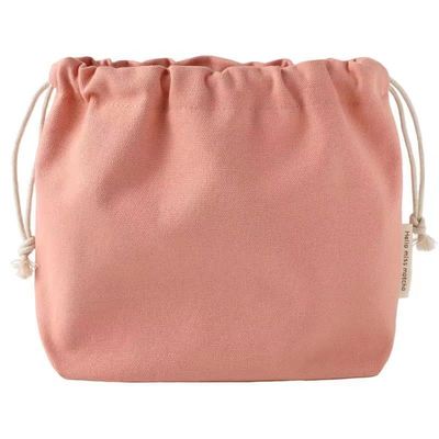 Custom Candy Color Recycle Organic Cotton Canvas Fabric Drawstring Bag for Packaging