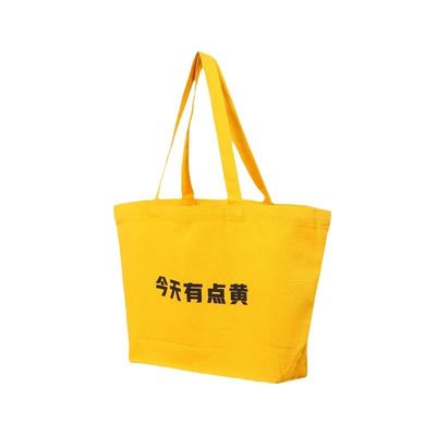 Women Fashionable Canvas Tote Shopping Bags with Custom Logo and Customized Color