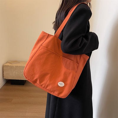 Reusable Custom Logo Printed Tote Bags for Canvas Cotton Full Color Shopping School Bag