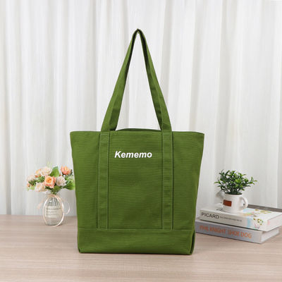 Reusable Custom Logo Printed Tote Bags for Canvas Cotton Full Color Shopping School Bag