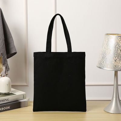 Custom Logo Printed Reusable Canvas Tote Bag for Daily School Life Shopping Needs