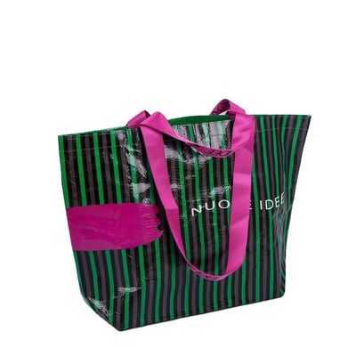 2023 Design Laminated Recyclable PP Woven Tote Bag for Customized Shopping Bag Design