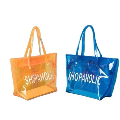 Luxury Waterproof Clear Women's Cosmetic Handbag Custom Makeup Pouch Tote Bag with Logo