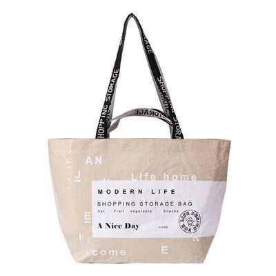 Customized Color Eco Friendly PP Woven Laminated Shopping Tote Bags with Custom Logo