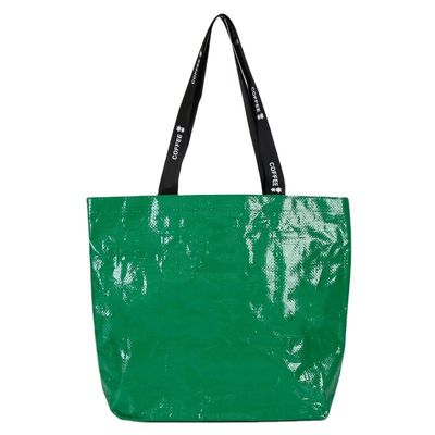 Customized Color Eco Friendly PP Woven Laminated Shopping Tote Bags with Custom Logo