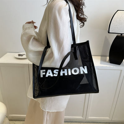 Custom Eco Shopping Bag Custom Design with Logo Reusable Nylon Mesh Beach Tote Bag