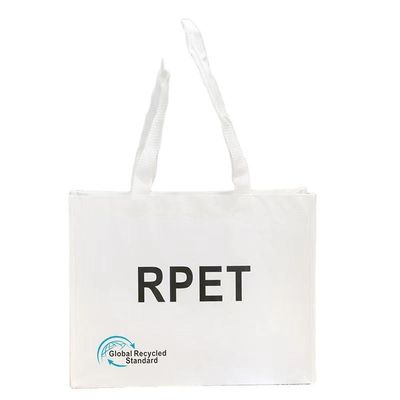 Customized RPET Recycle Tote Bag with Foldable Eco Friendly Design and RPET Material