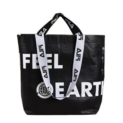 Handled Foldable RPET Tote Bag Made of Recycled Polyester Nylon for Eco-conscious Buyers