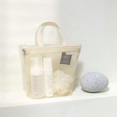 Customized Mesh Toiletry Bag Light Weight Net Bag Small Nylon Mesh for Bathroom Storage