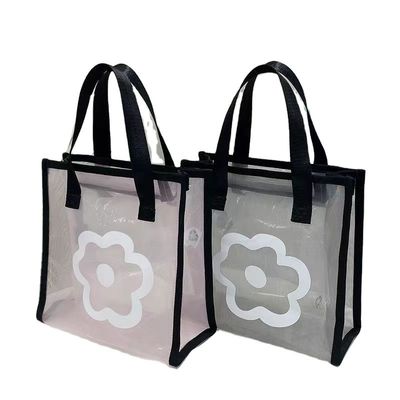 Cartoon Pattern Reusable Eco Mini Tote Bag Custom Printed Polyester Nylon Mesh Shopping