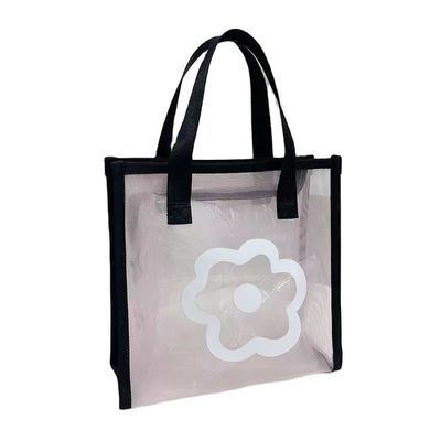Cartoon Pattern Reusable Eco Mini Tote Bag Custom Printed Polyester Nylon Mesh Shopping