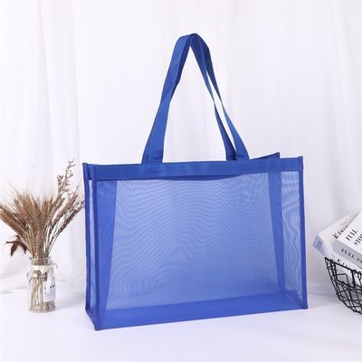 Handled Style Large Capacity Mesh Shopping Tote Bag with Custom Logo and Customized