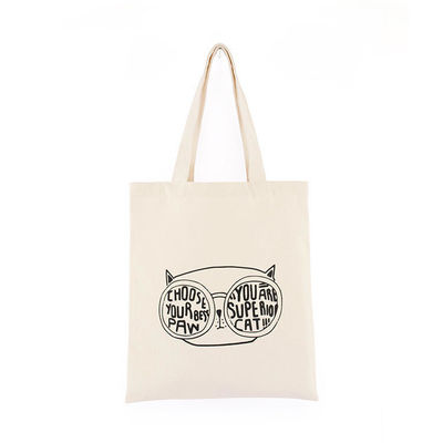 Fashion Canvas Shoulder Tote Bag With Custom Logo Shopping Bag for Daily School Life
