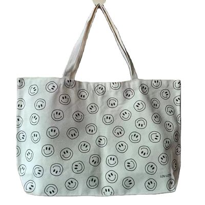 Reusable Custom Printed Eco Recycled Plain Organic Cotton Canvas Tote Bag With Logo