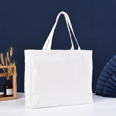 Accepable OEM/ODM Custom Print Logo Reusable Shopping Cotton Canvas Tote Bag