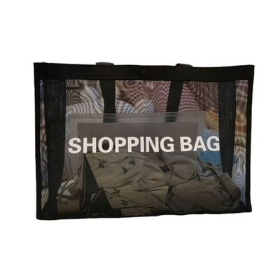 Mesh Shopping Bag Summer Large Capacity Environmental Beach Bag Gym Yoga Shoulder Tote Bag
