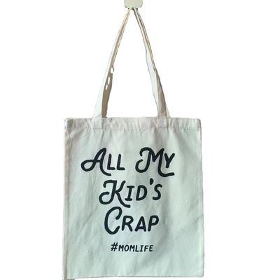 Custom Design Eco-friendly Plain Canvas Tote Shopping Bag with Recycled Material