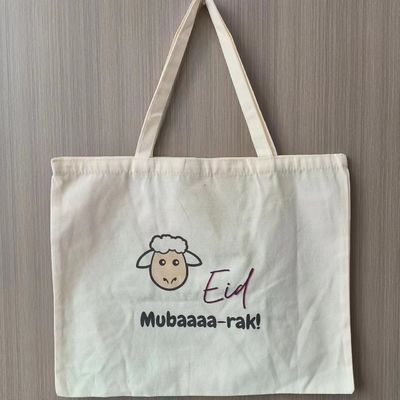 Custom Design Eco-friendly Plain Canvas Tote Shopping Bag with Recycled Material