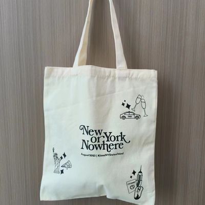 Custom Print Personalized Cotton Tote Bag for Daily School Life and Eco-Friendly