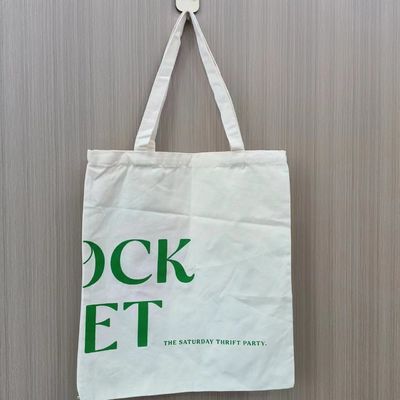 Custom Print Personalized Cotton Tote Bag for Daily School Life and Eco-Friendly