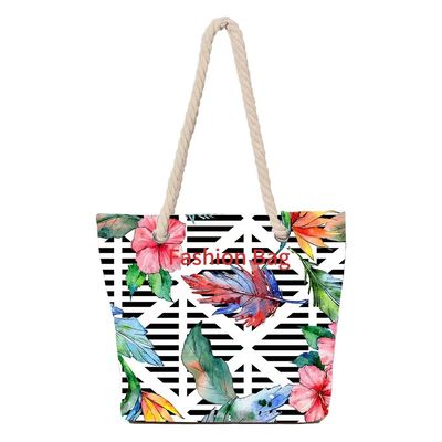 Canvas Large Plain Reusable Shopping Tote Bag Beach Bag with Newest Fashionable Style