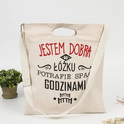 Low MOQ Eco Friendly Shopping Bag Blank Plain Canvas Cotton Tote Bag With Custom Logo