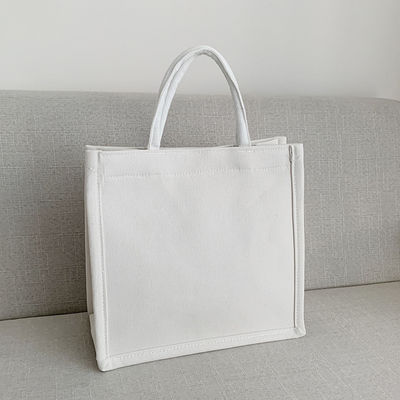 Custom Eco Shopping Bag Canvas Messenger Bag Cotton Tote Gifts Bag with Big Capacity