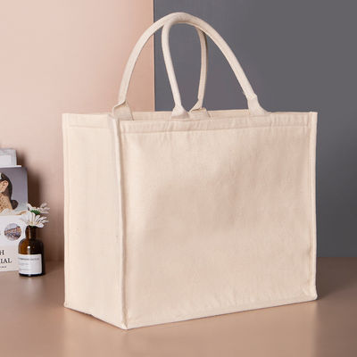 Durable Custom Logo Waterproof Laminated Cotton Canvas Tote Bag for and Shopping Needs