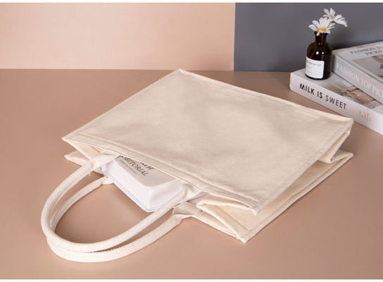 Durable Custom Logo Waterproof Laminated Cotton Canvas Tote Bag for and Shopping Needs