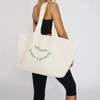 Custom Printed Logo Custom Eco Beach Tote Bag with Handled Style and OEM/ODM Acceptable