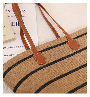 Handmade Raffia Straw Beach Bag for Unisex Summer Bucket Tote Style Basket
