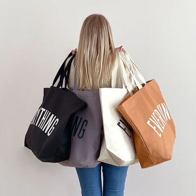 Handled Style Canvas Grocery Tote Bag Perfect for Promoting Your and the Environment