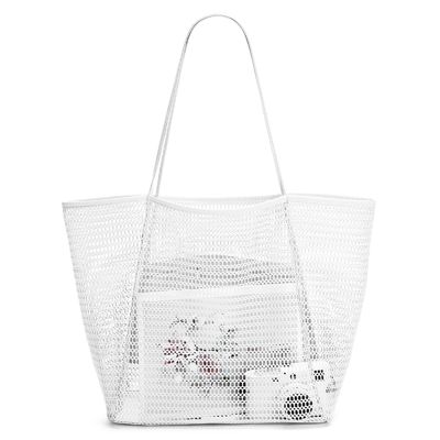 Custom Large Personalized Beach Mesh Tote Bag Handled Style for a Fun Day at the Beach