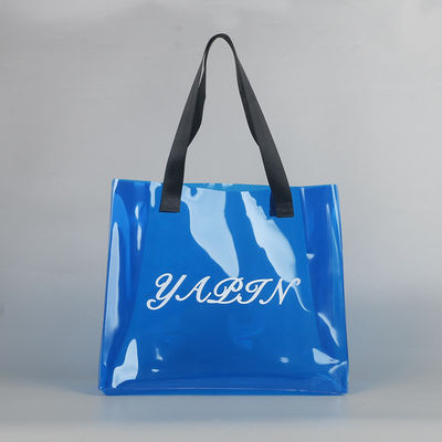 Custom Colorful Transparent Pvc Tote Bag with Eco-friendly Silk Screen Logo Printing