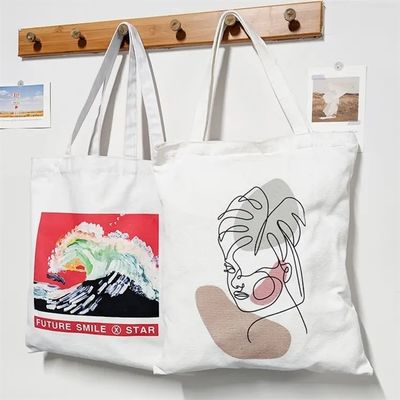 Customized and Eco-Friendly Canvas Tote Bags for Women's Daily School Life
