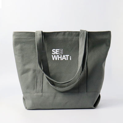Custom Logo Printed Eco Friendly Bulk Organic Cotton Canvas Grocery Shopping Tote Bag