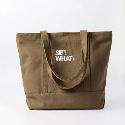 Custom Logo Printed Eco Friendly Bulk Organic Cotton Canvas Grocery Shopping Tote Bag