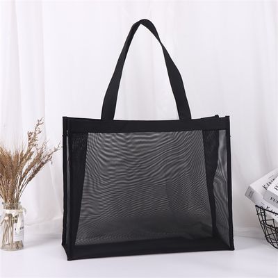 Custom Design Reusable Nylon Wire Mesh Beach Shopping Tote Bag with Personalized Logo