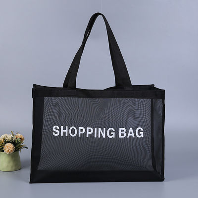 Custom Design Reusable Nylon Wire Mesh Beach Shopping Tote Bag with Personalized Logo