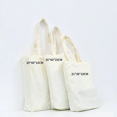 Custom Canvas Tote Bag Acceptable OEM/ODM Solid Color Customizable Letter Pattern Type