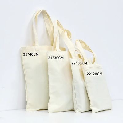 Custom Canvas Tote Bag Acceptable OEM/ODM Solid Color Customizable Letter Pattern Type