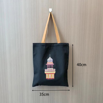 Custom Canvas Tote Bag Acceptable OEM/ODM Solid Color Customizable Letter Pattern Type