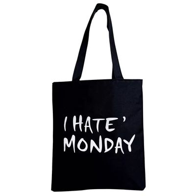 Custom Logo Korean Female Student Large-capacity Simple Shoulder Tote Cotton Canvas Bag