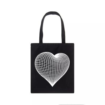 Custom Logo Korean Female Student Large-capacity Simple Shoulder Tote Cotton Canvas Bag