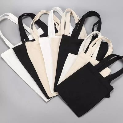 Accepable OEM/ODM Customised Letter Pattern Canvas Fabric Tote Bag for Grocery Shopping