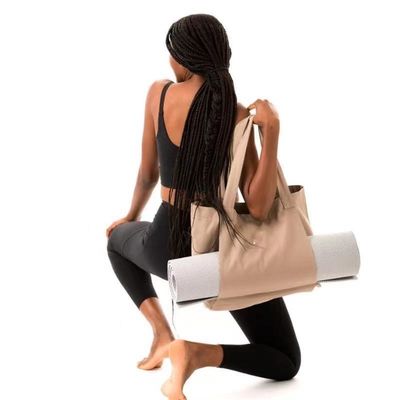 Customized Color Eco Friendly Cotton Canvas Yoga Mat Bag for Eco Conscious Yogis